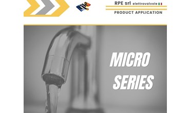 Serie Micro - elettrovalvola per il controllo dell'acqua di dimensioni compatte 